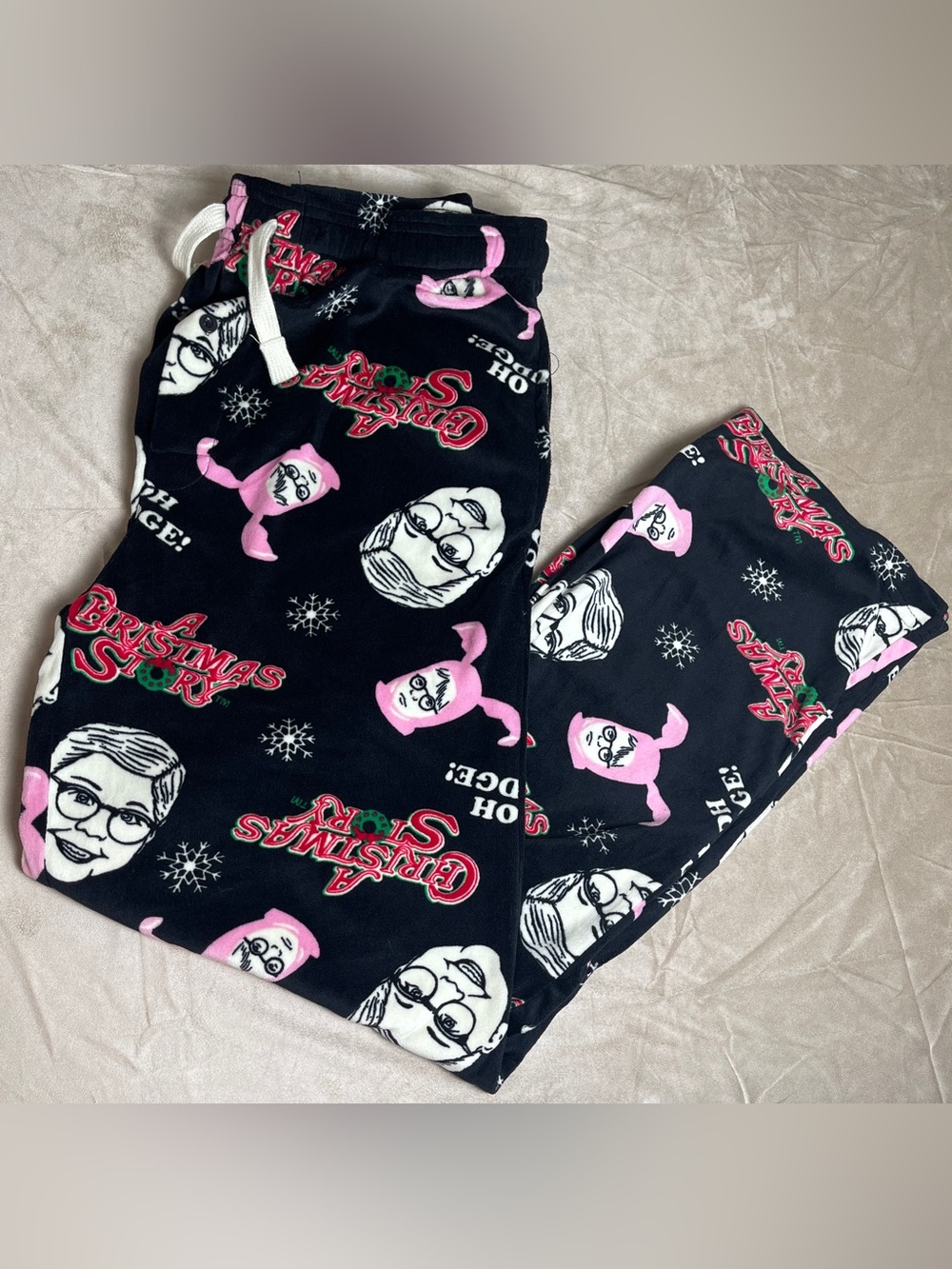 A Christmas Story "Oh Fudge" Pajama pants mens size L